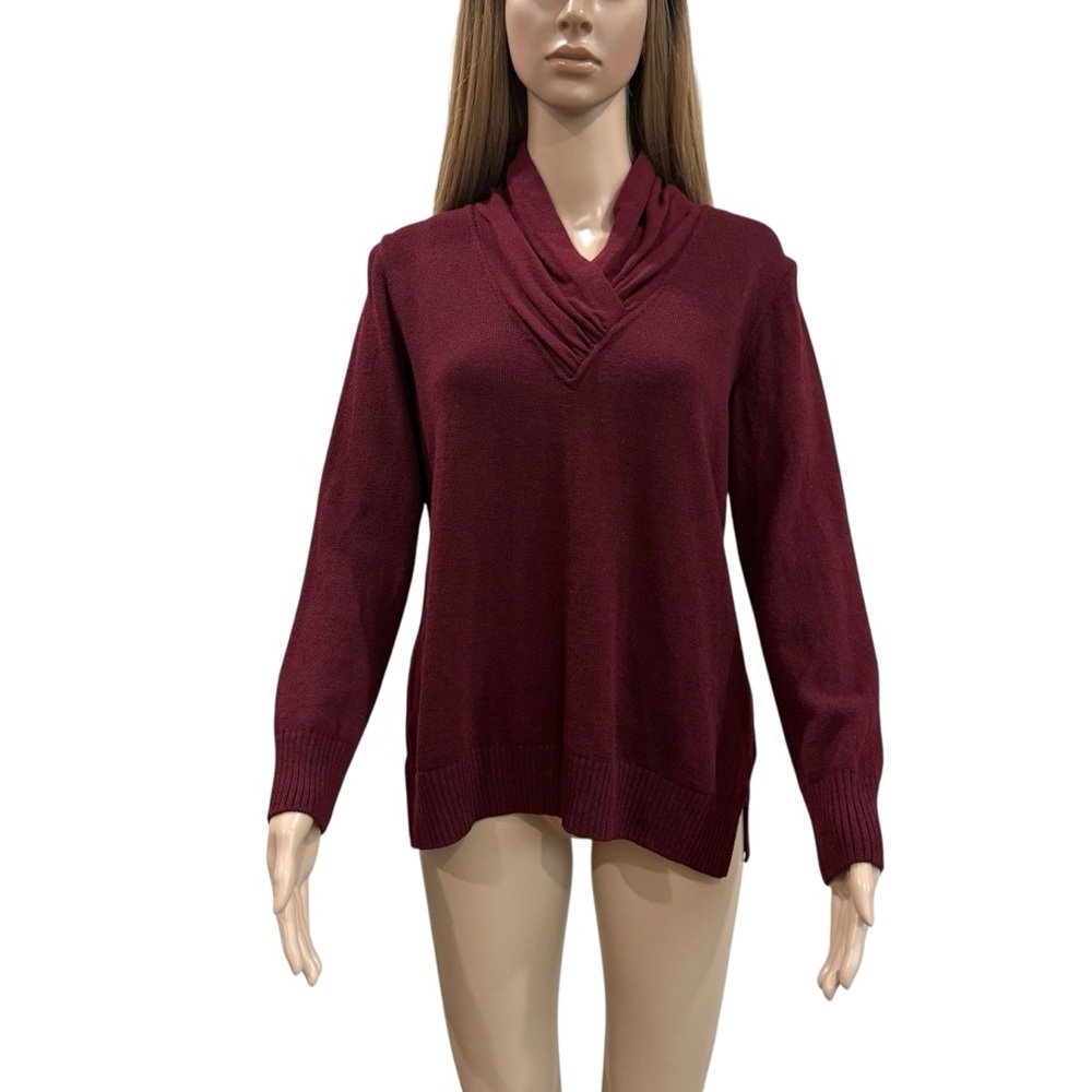 St. John Sport Burgundy Sweater S EUC